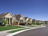 Suburban street from the US showing car dependence